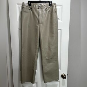 AGOLDE 32 ‘90s Pinch-Waist Recycled Leather Jeans